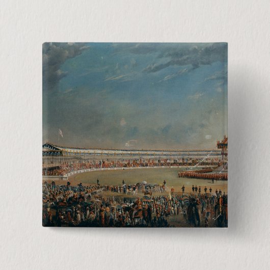 Delhi Durbar Vierkante Button 5,1 Cm (Voorkant)