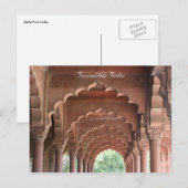 delhi fort archways briefkaart (Voorkant / Achterkant)