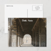 delhi fort marmer briefkaart (Voorkant / Achterkant)