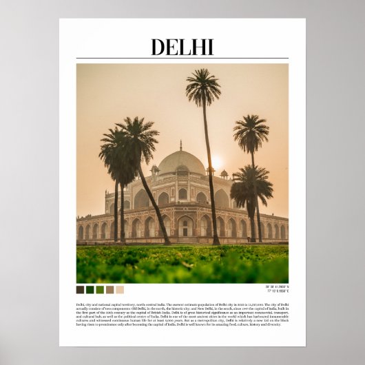 Delhi - India Poster (Voorkant)