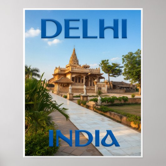 Delhi, India Poster (Voorkant)