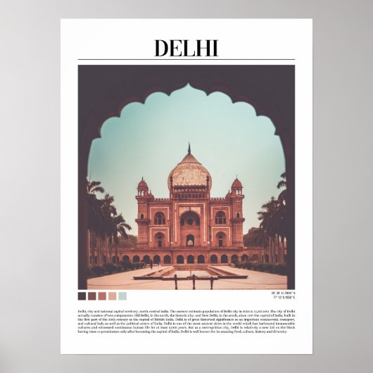 Delhi - India Poster (Voorkant)
