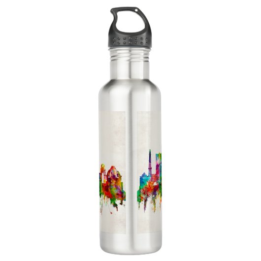 Delhi India Skyline Waterfles (Achterkant)