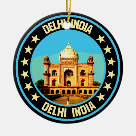 Delhi Keramisch Ornament (Voorkant)