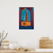 Delhi Kunst India Reisposter Indiase Print (Keuken)