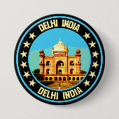 Delhi Ronde Button 7,6 Cm (Voorkant)
