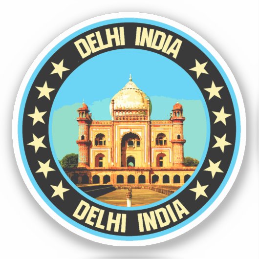 Delhi Sticker (Voorkant)