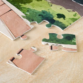 Delhi waterverf kunst legpuzzel (Zijkant)