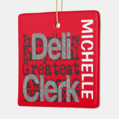 Deli Clerk Extraordinaire CUSTOM Keramisch Ornament (Links)