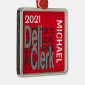 Deli Clerk Extraordinaire CUSTOM Metalen Ornament (Rechts)