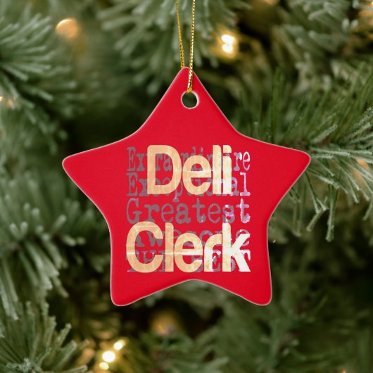 Deli Clerk Extraordinaire Keramisch Ornament (Boom)