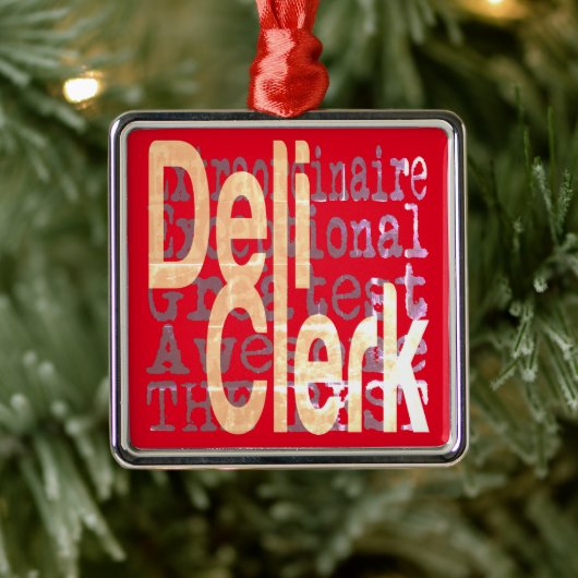Deli Clerk Extraordinaire Metalen Ornament (Boom)
