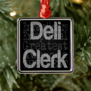 Deli Clerk Extraordinaire Metalen Ornament
