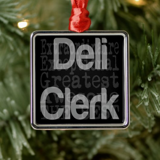 Deli Clerk Extraordinaire Metalen Ornament (Boom)