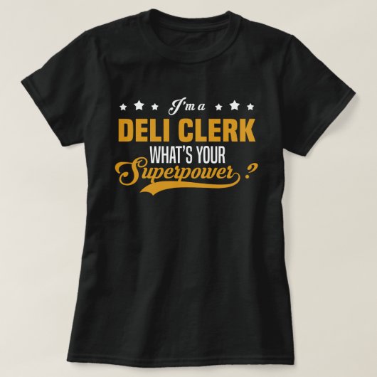 Deli Clerk T-shirt (Design voorkant)
