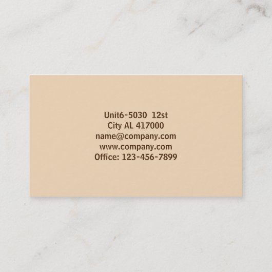 Deli Eten Cateraar Diner Culinaire Chef Catering Visitekaartje (Achterkant)