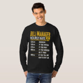 Deli Manager Hourly Rate   Deli Director Manager T-shirt (Voorkant volledig)