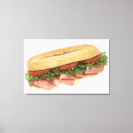 Deli Sandwich Canvas Afdruk (Voorkant)