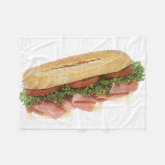 Deli Sandwich Fleece Deken (Voorkant (Horizontaal))