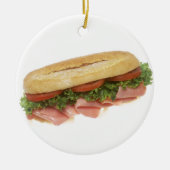 Deli Sandwich Keramisch Ornament (Voorkant)