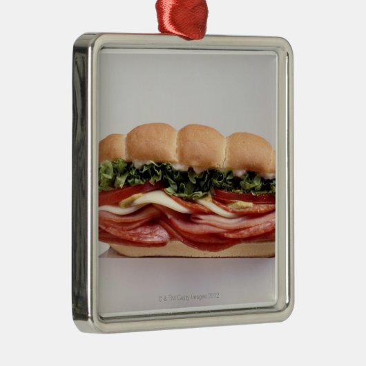 Deli sandwich metalen ornament (Rechts)