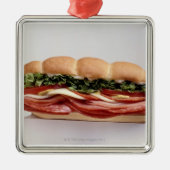 Deli sandwich metalen ornament (Voorkant)