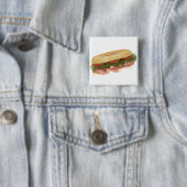 Deli Sandwich Vierkante Button 5,1 Cm (In situ)