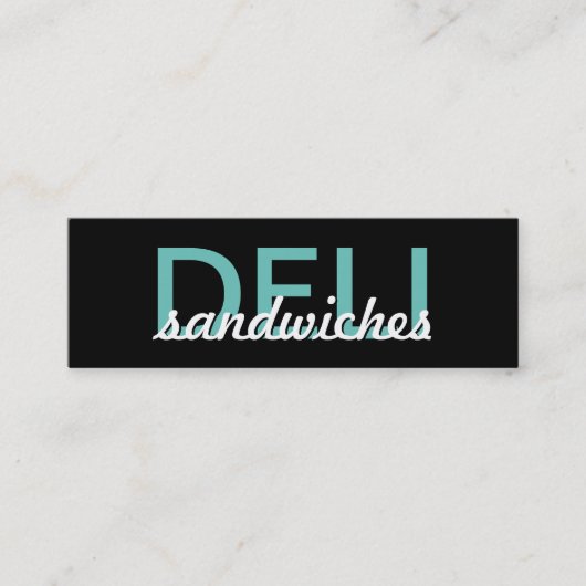 deli sandwiches punch card klantenkaartje (Voorkant)