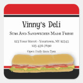 Deli Subbusiness Vierkante Sticker (Voorkant)