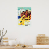 DELIAL Fantastisch klittenband Sun Tan Lotion Germ Poster (Keuken)