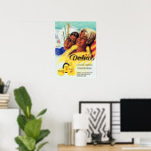 DELIAL Fantastisch klittenband Sun Tan Lotion Germ Poster (Thuiskantoor)