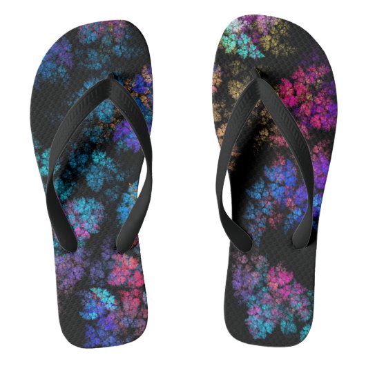 Deliate bladornamenten - fractal teenslippers (Voetbed)