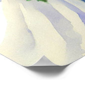 Delicaat blauw, bruids cascading boeket 2, poster (Hoek)