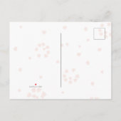 Delicaat Bloemen Baby shower per mail Uitnodiging (Achterkant)