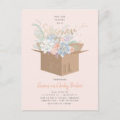 Delicaat Bloemen Baby shower per mail Uitnodiging (Voorkant)