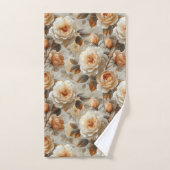  delicaat bloemmotief. bad handdoek (Handdoek)