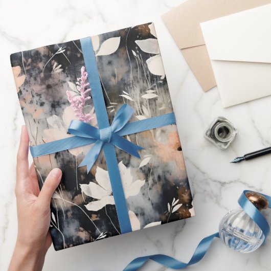 Delicaat bloemmotief cadeaupapier (Geschenken)