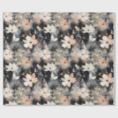 Delicaat bloemmotief cadeaupapier (Vlak)