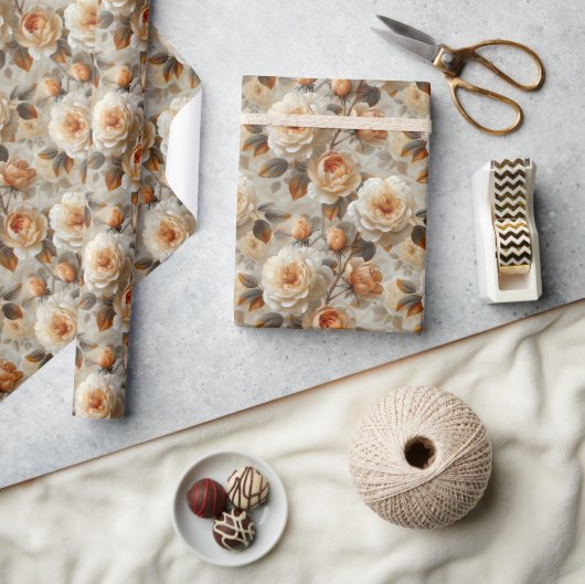  delicaat bloemmotief. cadeaupapier (Crafts)