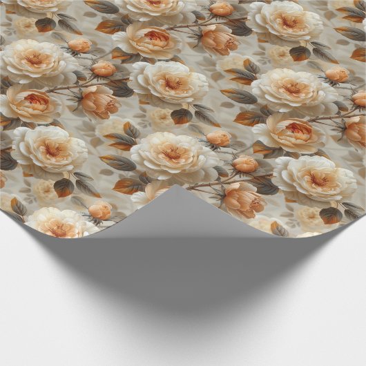  delicaat bloemmotief. cadeaupapier (Hoek)