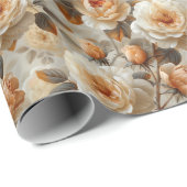  delicaat bloemmotief. cadeaupapier (Rol Hoek)