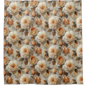 delicaat bloemmotief. douchegordijn (Voorkant)