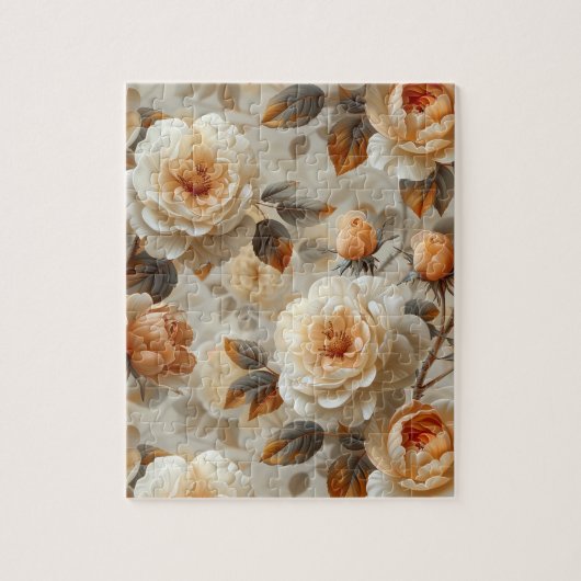  delicaat bloemmotief. legpuzzel (Verticaal)