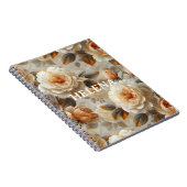 delicaat bloemmotief. notitieboek (Rechterzijde)