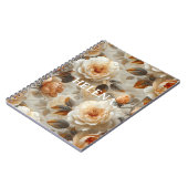 delicaat bloemmotief. notitieboek (Linkerzijde)