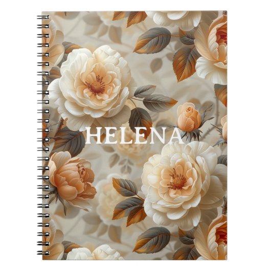 delicaat bloemmotief. notitieboek (Voorkant)