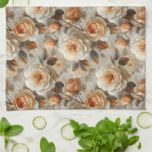  delicaat bloemmotief. theedoek (Gevouwen)