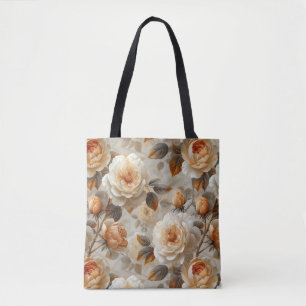 delicaat bloemmotief. tote bag