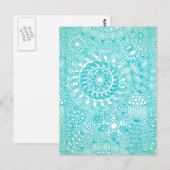 delicaat bloemrooster briefkaart (Voorkant / Achterkant)