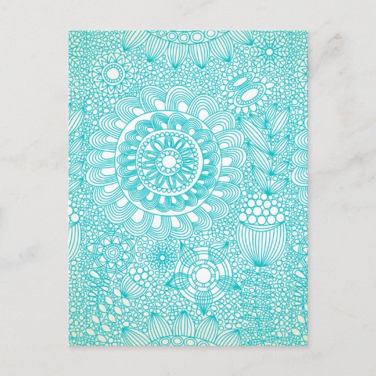 delicaat bloemrooster briefkaart (Voorkant)
